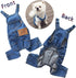 Dog Shirts Clothes, Denim Overalls for Small Medium Dogs & Cat, Comfortable Puppy Costumes, Dog Denim Shirts (XL)
