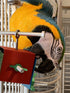 Busy Box Bird Foraging Toy - Interactive Treat Dispenser for Medium to Extra Large Birds, Colorful Toys