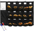 Get Out! Dugout Organizer for Helmets, Gloves, Bats - 15 Pocket Baseball Coaching Accessories with 7 Hooks