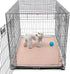 (2 Pack), 42-Inch (41x28 Inch, Pack 2) Paw Inspired Washable Crate Liners for Dogs Leakproof, Non-Slip Pee Pads