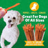 Lucky Premium Treats Sweet Potato Straws - Single Ingredient Vegetable Dog Treats, 13 oz Bag