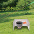 REDCAMP Folding Stainless Steel Stove Windscreen - Camping Stove Windshield for Outdoor