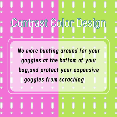 Swim Goggle Case for Swimming Goggles, Silicone Protective Cases with Drain Hole and Lanyard