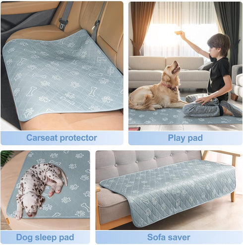 BEAUTYZOO Upgraded Dog Self Cooling Mat, Ice Silk Chill Pads for Small Medium Large Dogs, 28" x 47", Non-Slip
