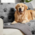 Gorilla Grip 100% Waterproof Dog Blanket, Pet Friendly Washable Couch Cushion Bed Protector Cover (30x70, Paw)