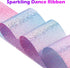 HiUnicorn 2PCS 6.6 Sparkly Dance Ribbon for Kids Girls Princess Mermaid Ballet Ballerina Gymnastics Birthday Party