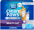 Fresh Step Clumping Cat Litter, 37 lbs total, Advanced Clean Paws Multi-Cat, 2 Pack of 18.5 lb Boxes