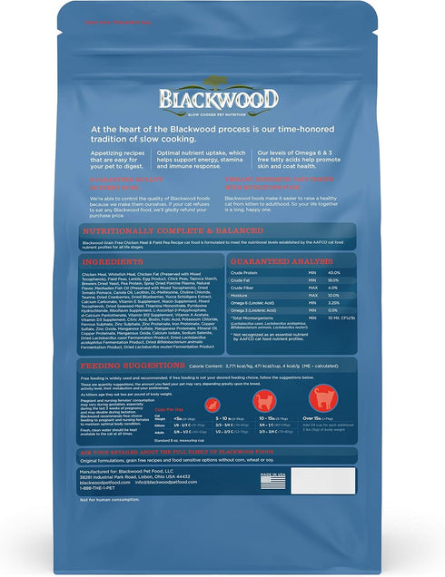 Blackwood Special Diet Cat Food, Grain Free, Chicken Meal & Field Pea Recipe, 6 Kg