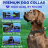 TECEUM Reflective Pet Collar – Black – L – Basic Nylon Dog Collar – Quick Release Buckle – Fits Small, Medium and Large Dogs, Puppies, Cats – ESA & Service Dog Options