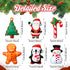 Leyndo 24 Pieces Christmas Squeaky Dog Toys Bulk, Interactive Teething Chew Toys for Christmas Dogs