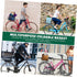 BESPORTBLE Foldable Electric Bike Basket Black Storage Basket for Bicycle and Bike Easy to Install Stylish Gadget