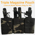 Tactical Mag Pouch for Magazine Holster, Open Top Molle Triple Mag Pouch for Tactical Bag Accessories