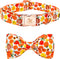 Elegant Little Tail Dog Collar with Bow - Fall Halloween Pumpkin Bow for X-Small Puppies