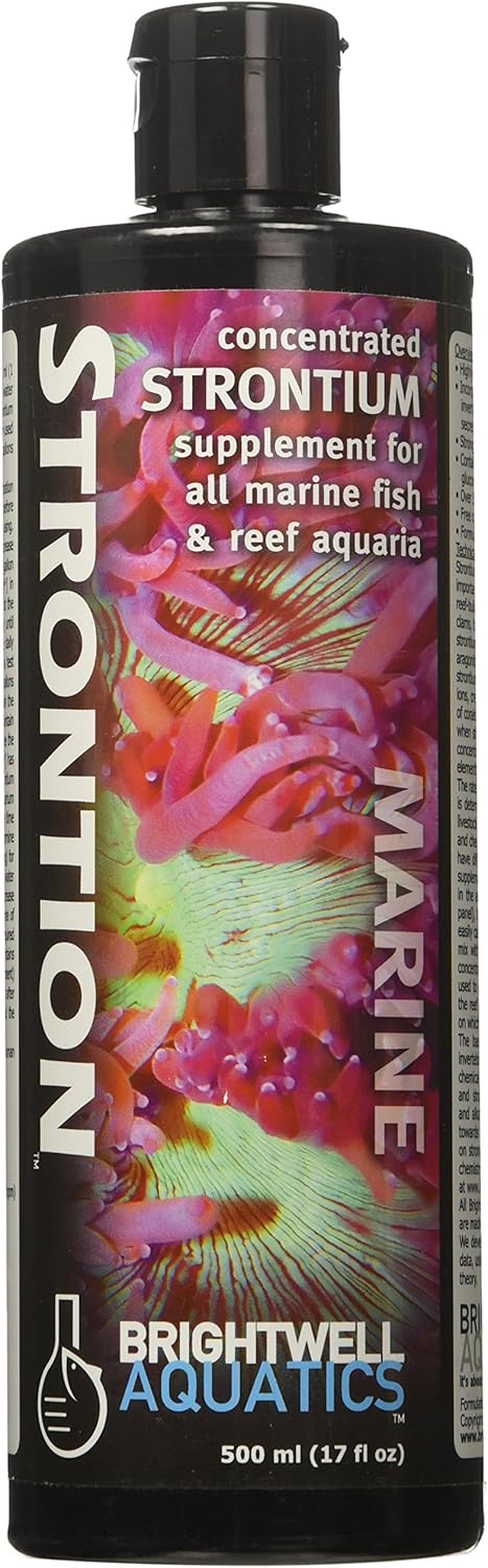 Brightwell Aquatics Strontion - Concentrated Strontium Supplement for Marine Aquariums, 500-ML