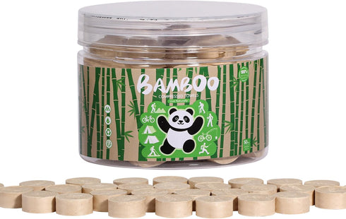 Compressed Towel Tablets - Disposable Compostable Toilet Paper Tablets for Travel, Hiking,