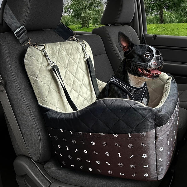 OtterPets Small Dog Car Seat, Memory Foam Dog Booster Car Seats with Thick