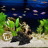 DELURA House Hideout Cave Decorative Amphibians Basking Shrimp Short Lizard Lizards Caves Shelf and Breeding Landing