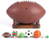 Xinjoduz Walnut Ball Display Stand, Basketball & Football Holder, Wooden Display Stand for Sports Memorabilia, Ball