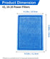 8 Pack Aquarium Filter Cartridge, Compatible for 20 Gallon Fish Tank, Power Filter Replacement for EZ-Change