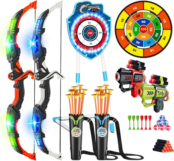 VATOS 2 Pack Bow and Arrow Toy with LED Light - 4