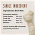 Cadet Premium Grade Beef Hide for Dogs, 6"-7" Long Lasting Rawhide Knotted Bones, 4 Pack