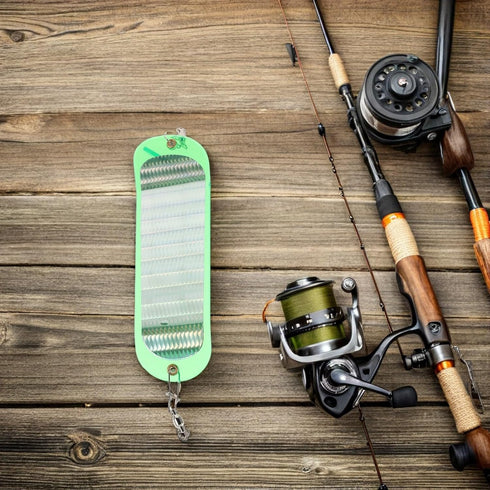 SHINYPASING Chrome Fishing Flashers Trolling Dodger Flashers Abs Reflective Fish Attracting Light for Trout Bass Salmon