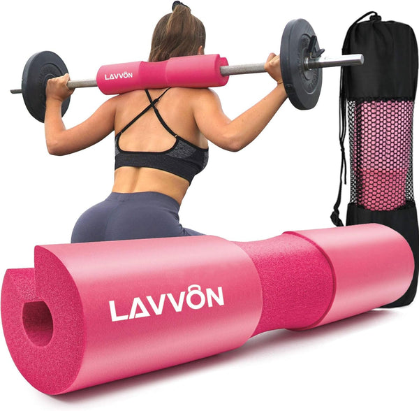 Squat Pad - Foam Barbell Pad for Squats, Lunges & Bar Padding for Hip Thrusts, Standard Weight Bar Pad
