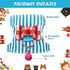 SATINIOR 2 Pieces Small Hamster Harness and Leash Set, Ferret Guinea Pig Clothes with Bowknot, Padded Vest, S, Blue,