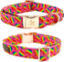 Elegant little tail Rainbow Dog Collar, Adjustable Pet Collar for Small Dogs, LGBT Pride Month Design
