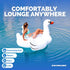 SWIMLINE 90621 Summer Swimming ORIGINAL Giant Inflatable Swan Pool Float Floatie Ride-On Lounge W/ Stable Legs Wings