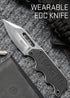 SOG Instinct Small Fixed Blade Knife - EDC Neck Boot Knife, 2.3 Inch Full Tang Blade with Sheath and Clip, Black