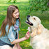 Dog Brush with Release Button - Self-Cleaning Slicker Brush for Grooming, Shedding, Massaging, Pink