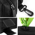Dog Waste Bag Dispenser, Soft Fabric Zipper Holder for Doggie Waste Bags, 2PCS Black Pouch for Leash Accessory