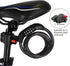 Lumintrail Combination Bike Lock Cable, 4ft Heavy Duty Anti Theft Bike Locks with Combinations and Mounting Bracket