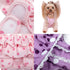 2 Pieces Washable Female Diapers with Suspender Comfort Reusable Doggy Diapers Reusable Puppy Sanitary Panties Dog