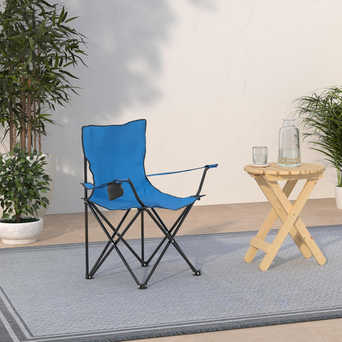 Guangshuohui 330lbs Camping Folding Chair,Portable Folding Chair with Arm Rest Cup Holder and Carrying and Storage Bag