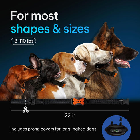 DogRook Rechargeable Smart Anti Barking Collar for Dogs, Waterproof No Shock Collar with 5 Sensitivity Levels