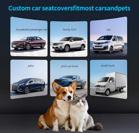 100% 600D Hammock Dog Car Seat Cover for Pets - Waterproof Oxford Heavy Duty Style Scratch Proof Non Slip Back Seat