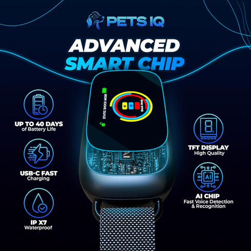 2024 Automatic Bark Collar with 5 Adjustable Sensitivity Levels - Rechargeable Waterproof for Large Medium Dogs