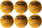 PetSport 6 Pack Giant Squeak Tennis Ball Dog Toys (4") for Large Dogs, Durable Non-Toxic Felt & Rubber