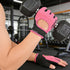 HinyBoeh Workout-Gloves for Men & Women - Fingerless Gym Gloves with Non-Slip Palm Breathable Lightweight
