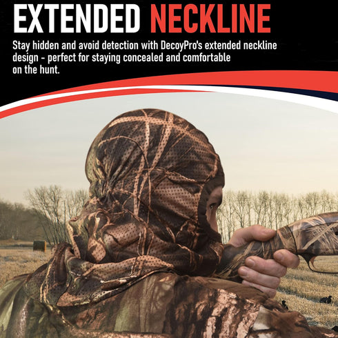 Lightweight Camo Face Mask for Hunting, Turkey Hunting Gear for Men, Camouflage Face Masks