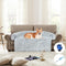Dog Couch Bed Protector with Memory Foam, Removable Fluffy Plush Couch Cover, Waterproof Dog Bed for Couch, Washable