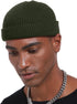 vidsel Thin Wool Fisherman Beanie Hat for Men Women, Fall Winter Short Knit Cuffed Fashion Cap
