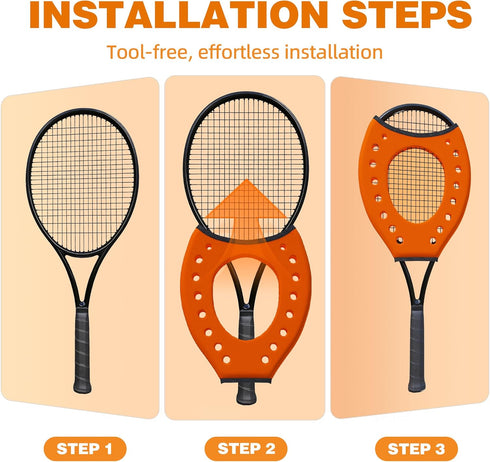 Set 2 MR Sweet Spot Trainer, Tennis Racket Sweet Spot Trainer Protection Cover, Tennis Pointer Swing Training Aid