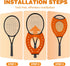 Set 2 MR Sweet Spot Trainer, Tennis Racket Sweet Spot Trainer Protection Cover, Tennis Pointer Swing Training Aid