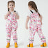 Lightweight Waterproof Rain Bib Pants for Toddlers - Boys and Girls Rain Trousers