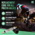 Square1 Presta Valve Core Kit -10 Universally Compatible Presta Valve Cores, 1 Presta Valve Core Removal Tool & 10 Presta Valve Core Caps - Presta Valve Core for Tubeless Bike Tires by Square1