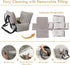 15 lbs, Dog Car Seats for Small Dogs, Puppy Car Seat Under Small Dog Bed for Travel, Elevated Pet Seat with Safety