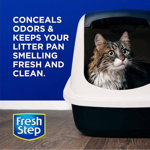 Fresh Step Cat Litter Crystals in Fresh Scent, Cat Litter Box Deodorizer, 15 Ounces (Pack of 3)